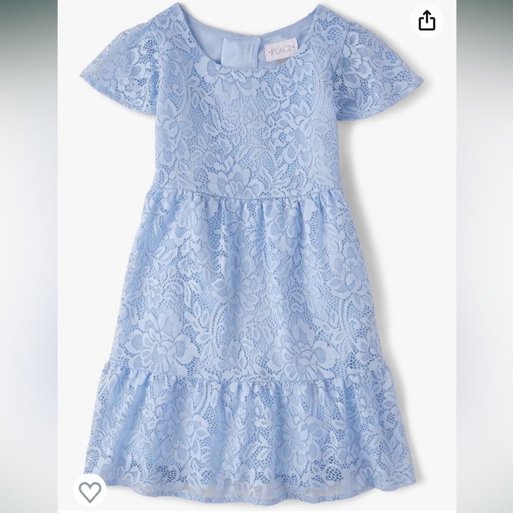 NWT Children’s Place Light Blue Lace Dress Girls XL/14